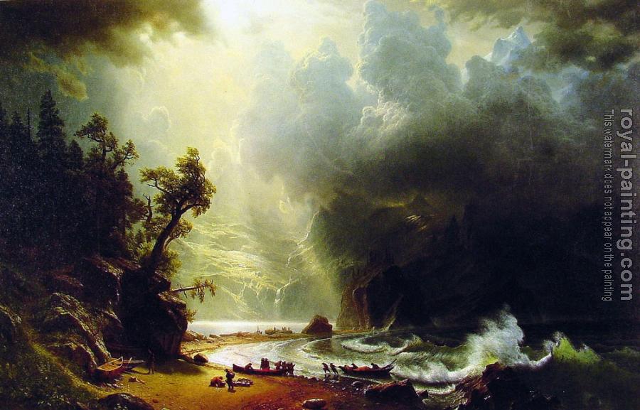 Albert Bierstadt : Pugest Sount on the Pacific Coast
